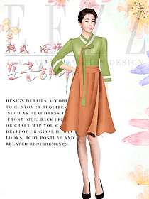 韓式汗蒸咨客制服設(shè)計(jì)圖582