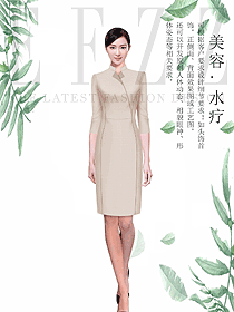 美容spa總臺(tái)收銀接待服裝款式圖505