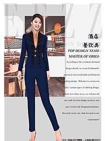 原創(chuàng)設(shè)計西餐服務(wù)員服裝款式圖1384