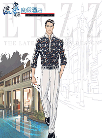 原創(chuàng)設(shè)計西餐服務(wù)員服裝款式圖1392