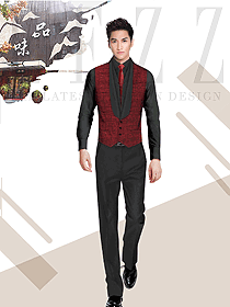 新款西餐服務員服裝款式圖1401