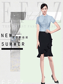 時(shí)尚女職業(yè)裝短袖襯衫設(shè)計(jì)圖406