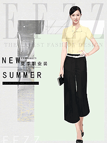 女職業(yè)裝短袖襯衫設計圖412