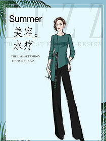 原創(chuàng)制服設計女款按摩技師服裝款式圖1502