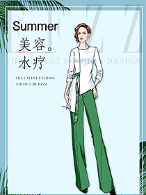 時尚按摩技師服款式設(shè)計(jì)圖1503