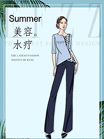 新款按摩技師服款式設(shè)計(jì)圖1506