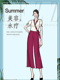 新款按摩技師服款式設(shè)計(jì)圖1508