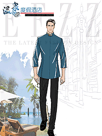 原創(chuàng)設(shè)計中餐服務(wù)員制服設(shè)計圖2282