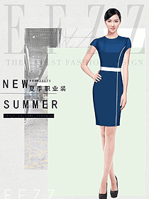 女職業(yè)裝夏裝制服設(shè)計(jì)圖1157
