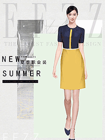 女職業(yè)裝夏裝制服設計圖1171