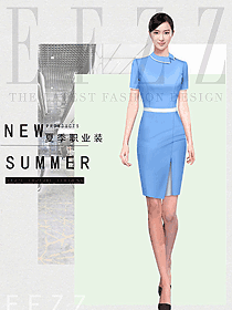 女職業(yè)裝夏裝制服設(shè)計圖1175