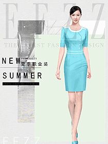 女職業(yè)裝夏裝制服設(shè)計(jì)圖1177