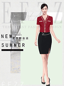 原創(chuàng)設(shè)計女職業(yè)裝短袖襯衫設(shè)計圖417