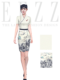 時尚空乘服裝設(shè)計(jì)款式圖878