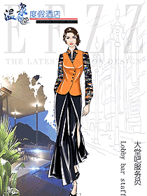 時(shí)尚酒店大堂制服設(shè)計(jì)圖1322