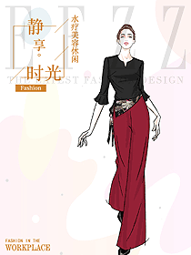 新款按摩技師服款式設(shè)計(jì)圖1520