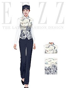 時(shí)尚空乘服裝設(shè)計(jì)款式圖882