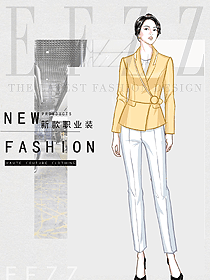 原創(chuàng)設(shè)計女秋冬職業(yè)裝設(shè)計圖2065