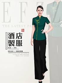 原創(chuàng)設(shè)計中餐服務(wù)員制服設(shè)計圖2294