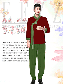 養(yǎng)生會所服務(wù)生制服設(shè)計圖924