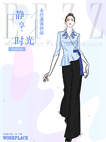 時尚按摩技師服款式設計圖1525