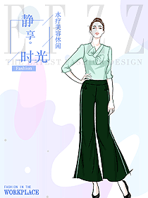 原創(chuàng)制服設(shè)計(jì)按摩技師服裝設(shè)計(jì)圖1526