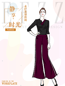 時尚按摩技師服款式設計圖1527