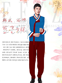 韓式養(yǎng)生會所服務(wù)生制服設(shè)計圖926