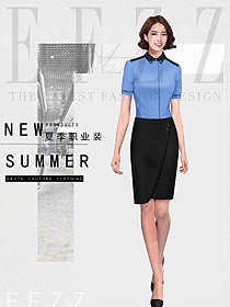 新款女職業(yè)裝夏裝服裝款式圖1190
