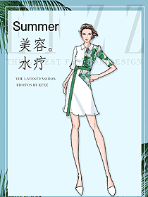 時(shí)尚養(yǎng)生會(huì)所服務(wù)生制服設(shè)計(jì)圖936