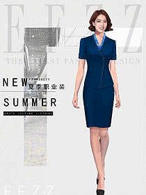 女職業(yè)裝夏裝制服設計圖1195