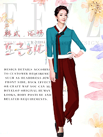 美容養(yǎng)生會所技師制服設(shè)計圖947