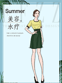 時(shí)尚養(yǎng)生會所服務(wù)生制服設(shè)計(jì)圖948