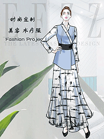 美容水療會所咨客制服設計圖591