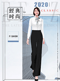 原創(chuàng)設(shè)計(jì)女職業(yè)裝長袖襯衫款式圖458