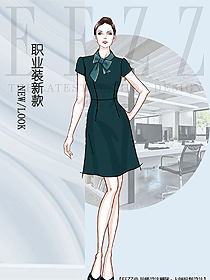 新款女職業(yè)裝夏裝服裝款式圖1210