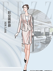 OL通勤裝女秋冬職業(yè)裝設(shè)計(jì)圖2091