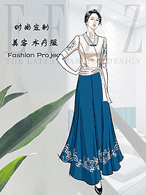 美容水療會所咨客制服設(shè)計圖593