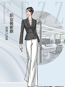 時尚女秋冬職業(yè)裝設(shè)計圖2094