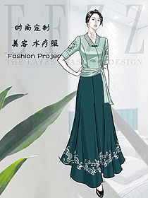 原創(chuàng)設(shè)計(jì)水療會(huì)所咨客制服設(shè)計(jì)圖594