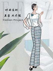 美容水療會所咨客制服設計圖595