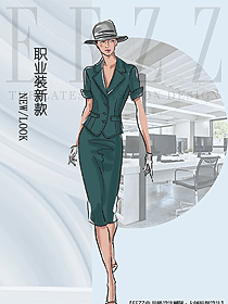 原創(chuàng)設計女夏裝制服設計圖1217