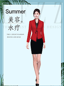 水療會所總臺收銀接待制服設計圖519