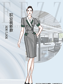新款女職業(yè)裝夏裝服裝款式圖1220