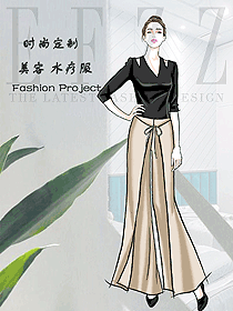 時尚按摩技師服款式設計圖1537