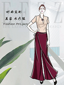 原創(chuàng)制服設(shè)計(jì)按摩技師服裝設(shè)計(jì)圖1538