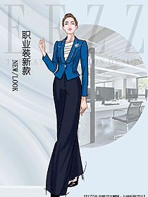 OL通勤裝女秋冬職業(yè)裝設(shè)計(jì)圖2099