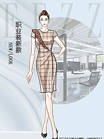 新款女職業(yè)裝夏裝服裝款式圖1222