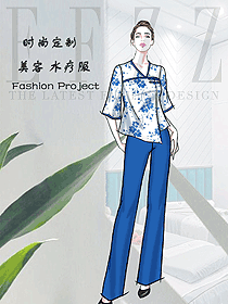 原創(chuàng)制服設(shè)計按摩技師服裝設(shè)計圖1544