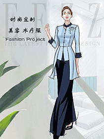 時尚按摩技師服款式設(shè)計圖1559